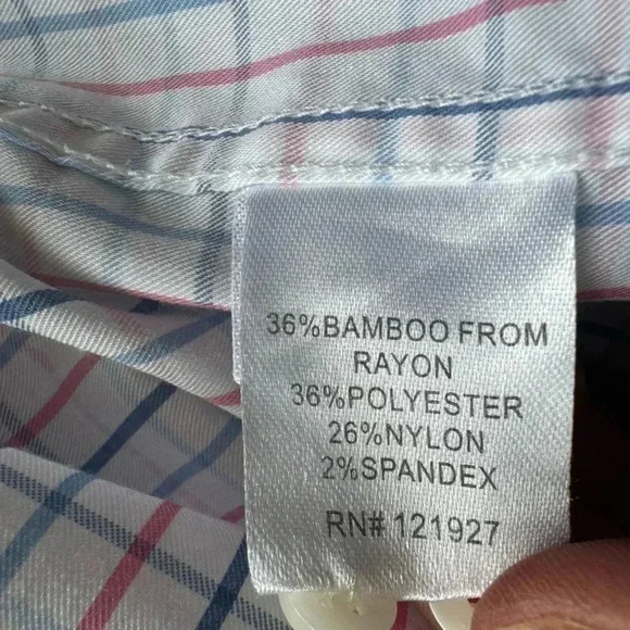 Johnnie O Men’s  Multicolor Plaid Button Down Shirt Size L - Picture 11 of 12